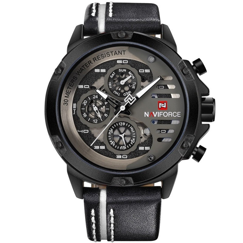 NAVIFORCE NF9110 Herren Multifunktion Militär Chronograph 3BAR
