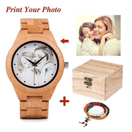 Personalisierte BOBO BIRD Holz Uhr 3ATM Hardlex