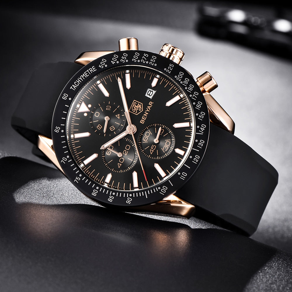 BENYAR BY-5140M Herren Multifunktion Chronograph 3BAR