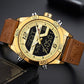 NAVIFORCE NF9128GBR Herren Multifunktion Chronograph 3BAR Hardlex