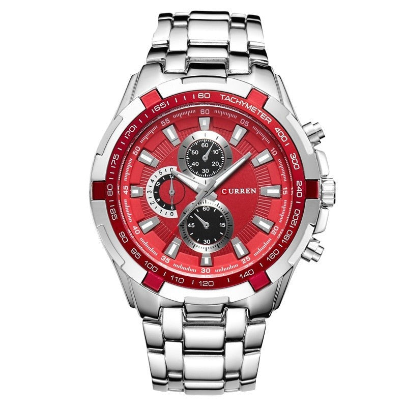 CURREN 8023 Herren Chronograph 3ATM Hardlex