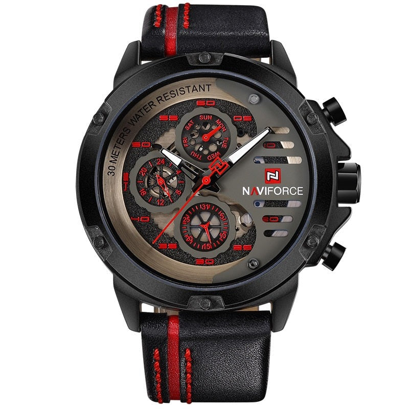 NAVIFORCE NF9110 Herren Multifunktion Militär Chronograph 3BAR