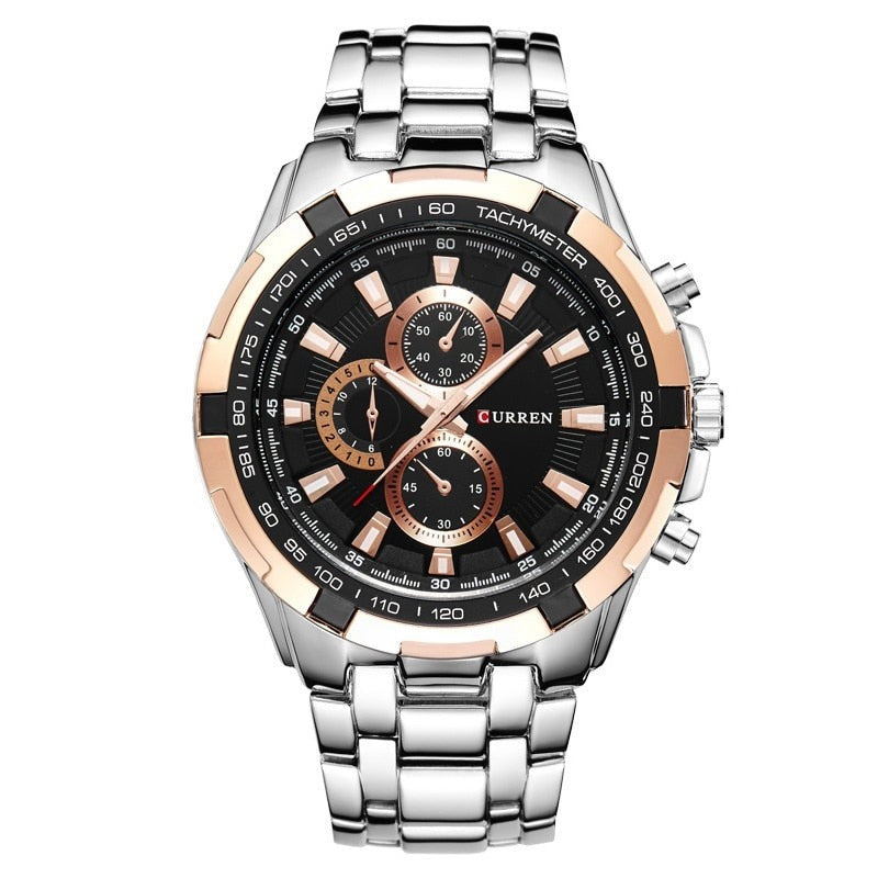 CURREN 8023 Herren Chronograph 3ATM Hardlex