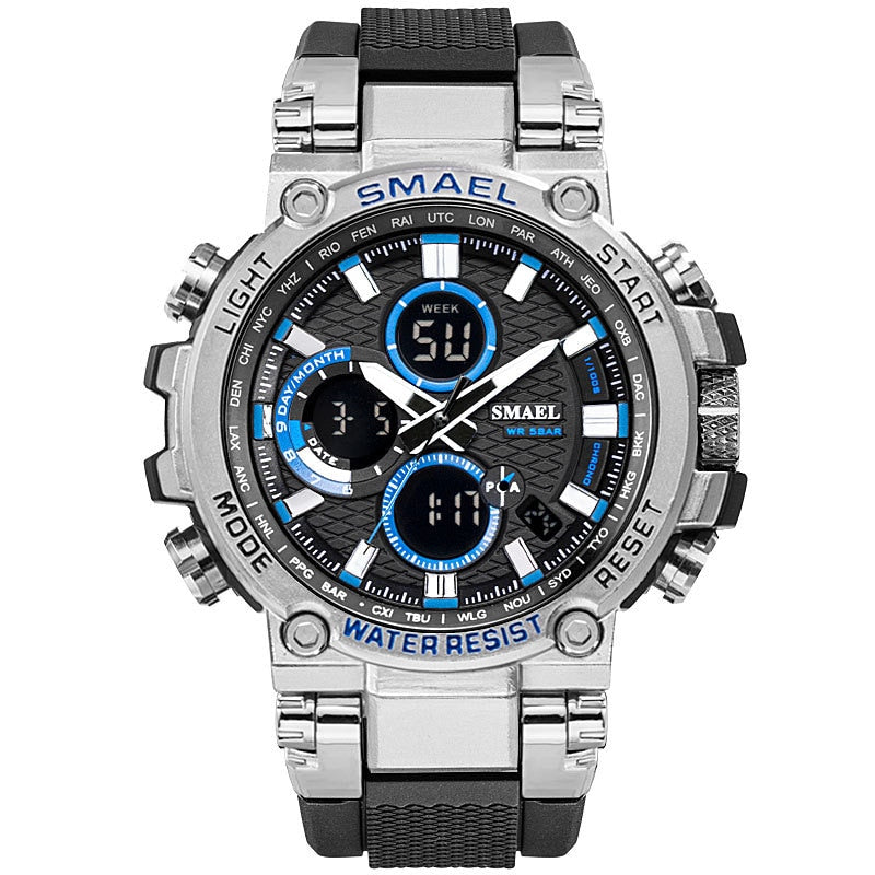 SMAEL SL-1803 Herren Sport-Chronograph 5ATM Dualanzeige