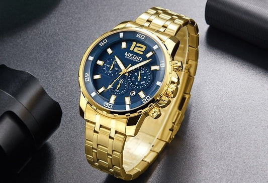 MEGIR 2068 Herren Business Chronograph 3BAR