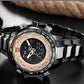 NAVIFORCE NF9093 Herren Multifunktion Militär Chronograph 3BAR Hardlex