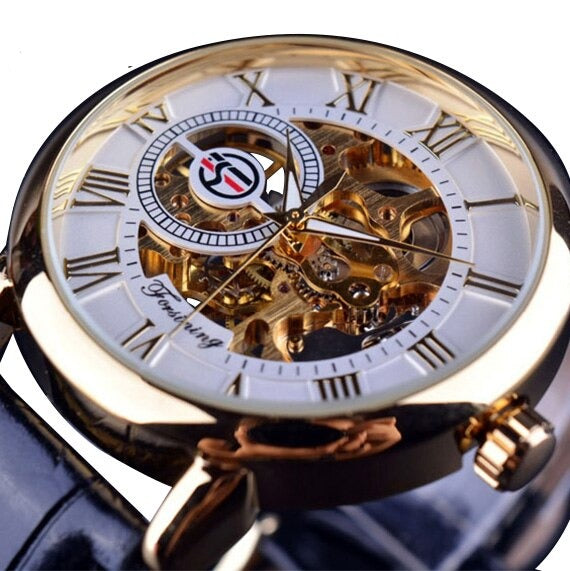 Forsining GMT838-2 Automatik Herren Skelettuhr 3BAR Glas