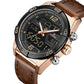 NAVIFORCE NF9128GBR Herren Multifunktion Chronograph 3BAR Hardlex