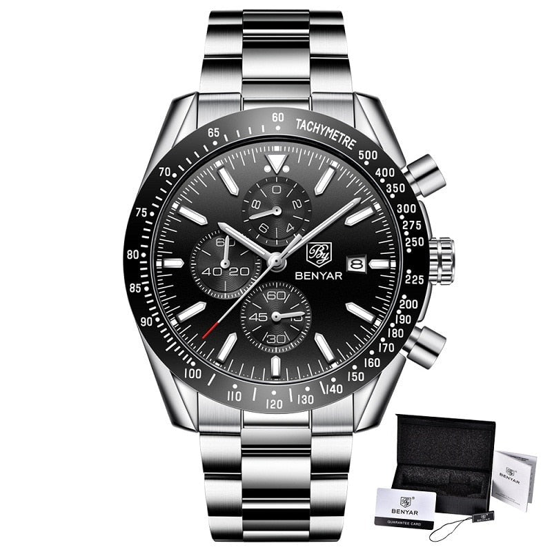 BENYAR BY-5140M Herren Multifunktion Chronograph 3BAR