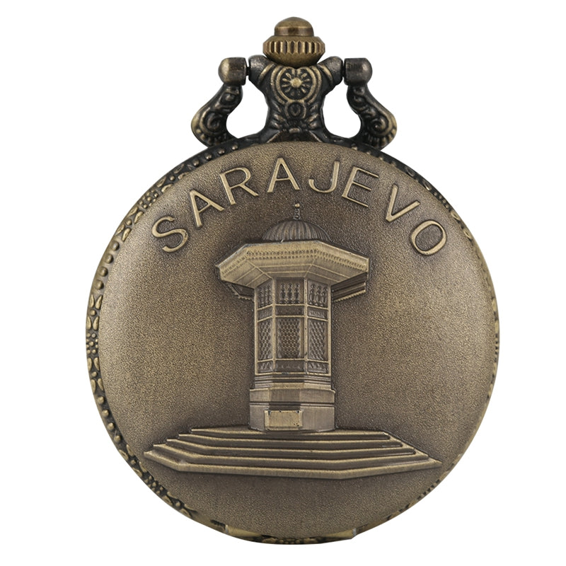 Quarz Taschenuhr Sarajevo Gravur