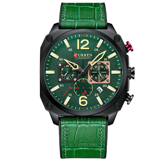 CURREN 8398 Analog Herren Chronograph 3ATM Hardlex