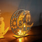 Holz LED-Leuchte Eid Mubarak