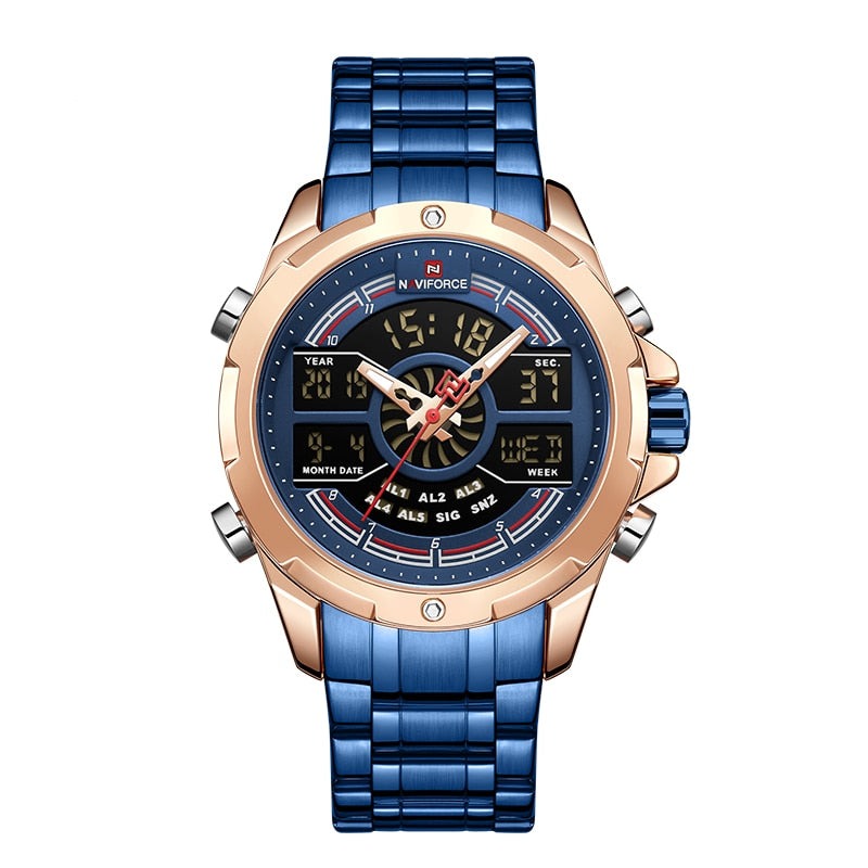 NAVIFORCE NF9170 Herren Militär Multifunktion Chronograph 3BAR