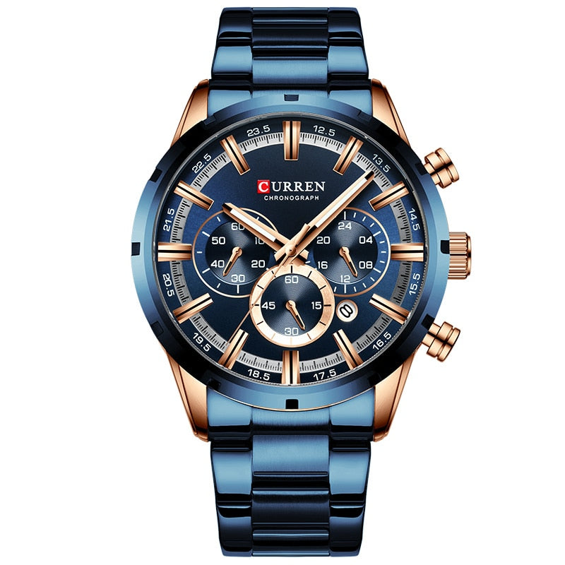 CURREN CUR 8355 Analog Herren Chronograph 3ATM