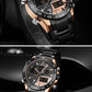 NAVIFORCE NF9171 Herren Militär Chronograph 3BAR Hardlex