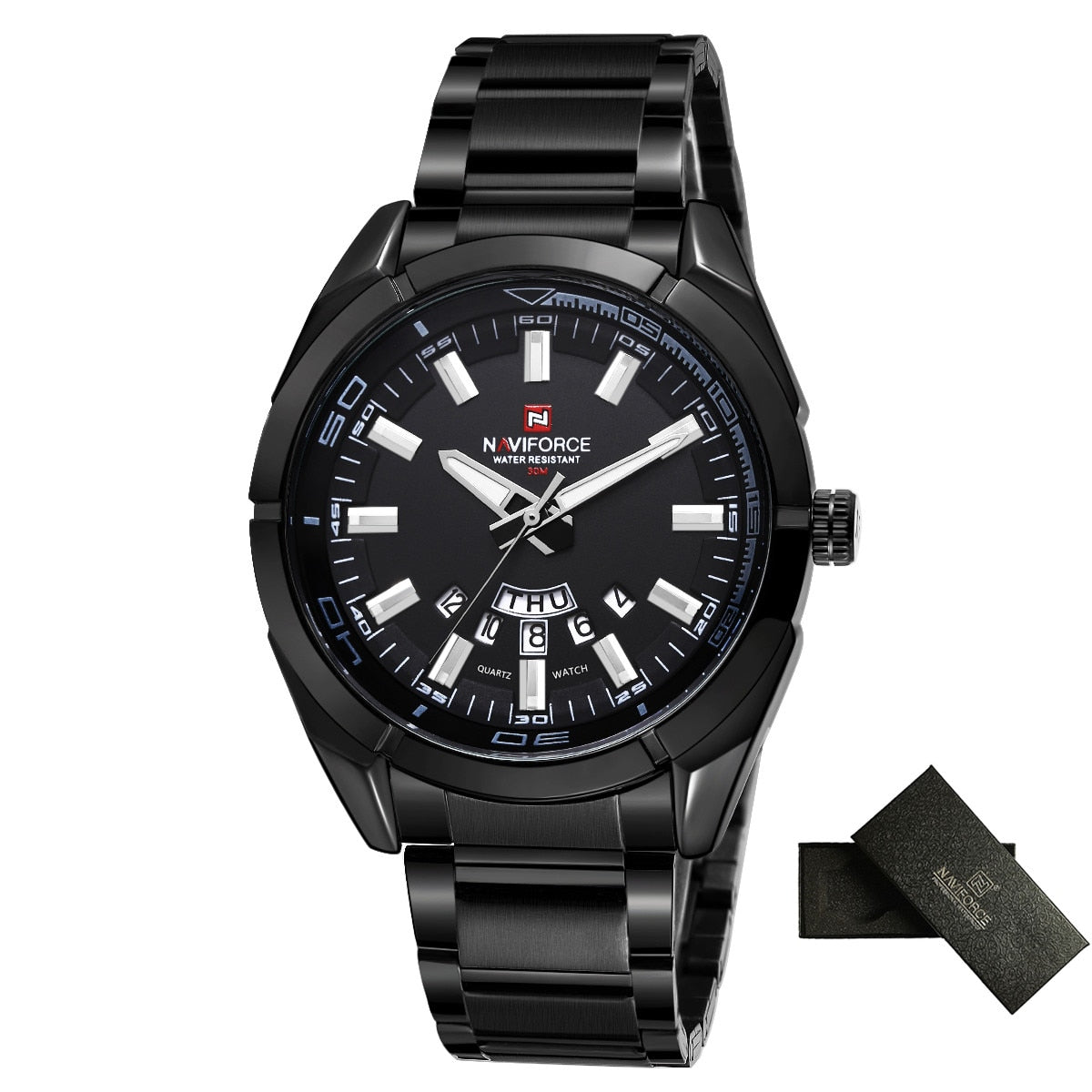 NAVIFORCE NF9038 Herren Analoguhr 3BAR Hardlex