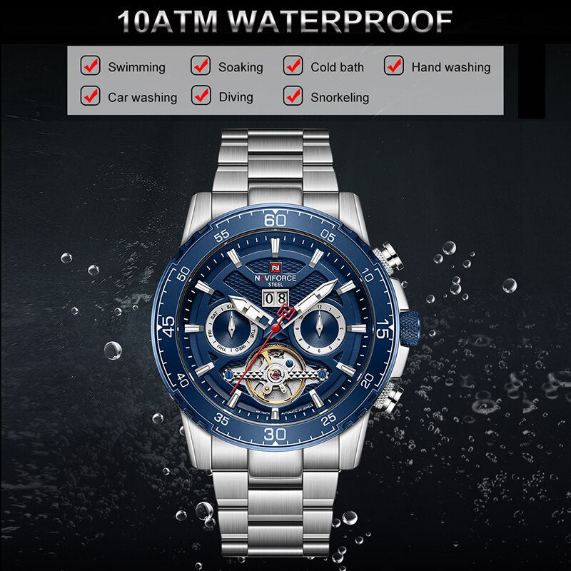 NAVIFORCE NFS1001 Herren Automatik Uhr 100M Wasserdicht