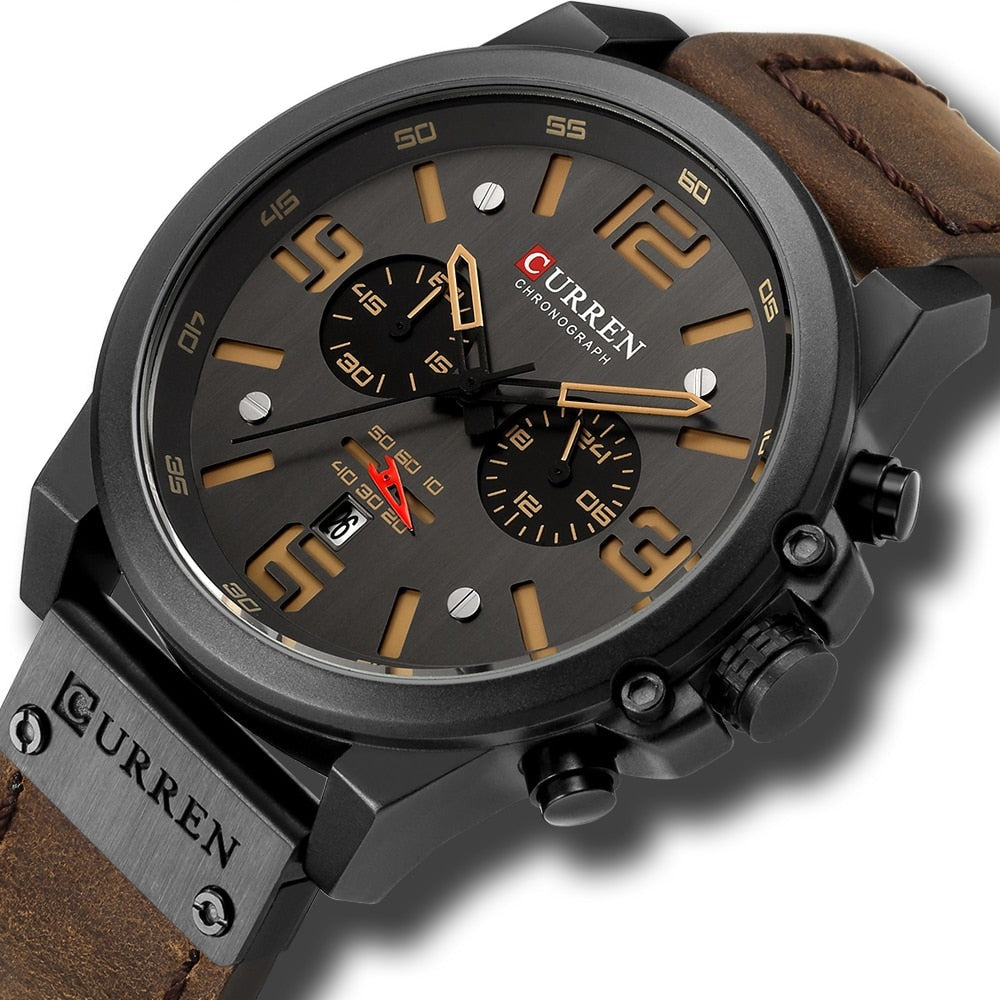 CURREN CUR 8314 Herren Chronograph 3ATM Hardlex