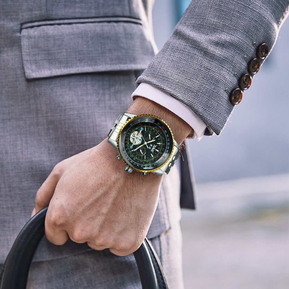 JARAGAR 030G Herren Automatik Tourbillon