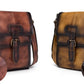 le'aokuu Herren Umhänge-Schultertasche Echtleder