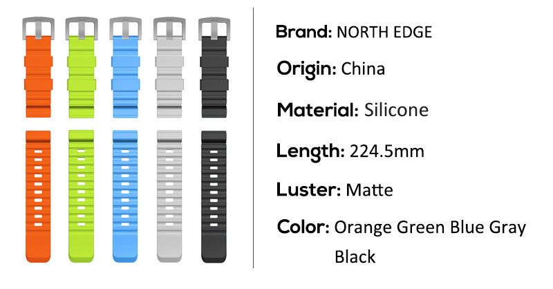 North Edge Uhrenband für Apache Serie
