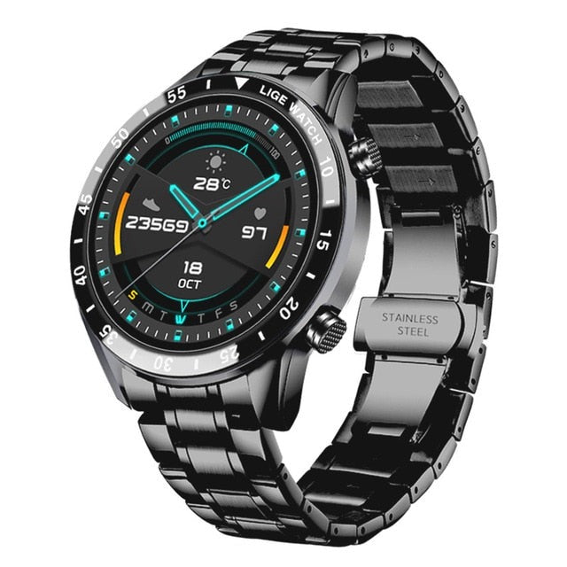 LIGE Sport Smartwatch 3BAR Android + IOS