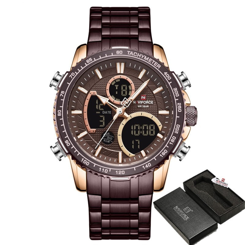 NAVIFORCE NF9182 Herren Militär Chronograph 3BAR