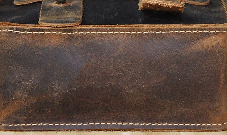 le'aokuu Herren Hüft-Gürteltasche Rindsleder