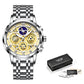 LIGE 8942 Herren Business Chronograph 5ATM