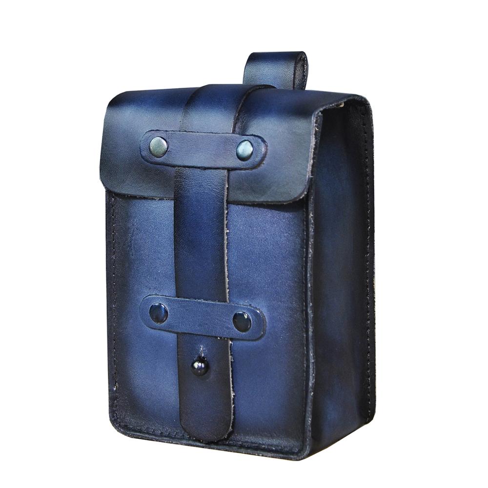 le'aokuu Herren Hüft-Gürteltasche Rindsleder