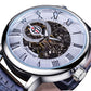 Forsining GMT838-2 Automatik Herren Skelettuhr 3BAR Glas