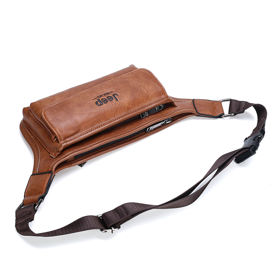 JEEP BULUO Herren Bauchtasche Spaltleder