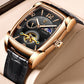 LIGE 8949 Luxus Herren Automatik Uhr 3BAR Hardlex