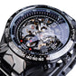 WINNER GMT886-1 Automatik Herren Skelettuhr Hardlex