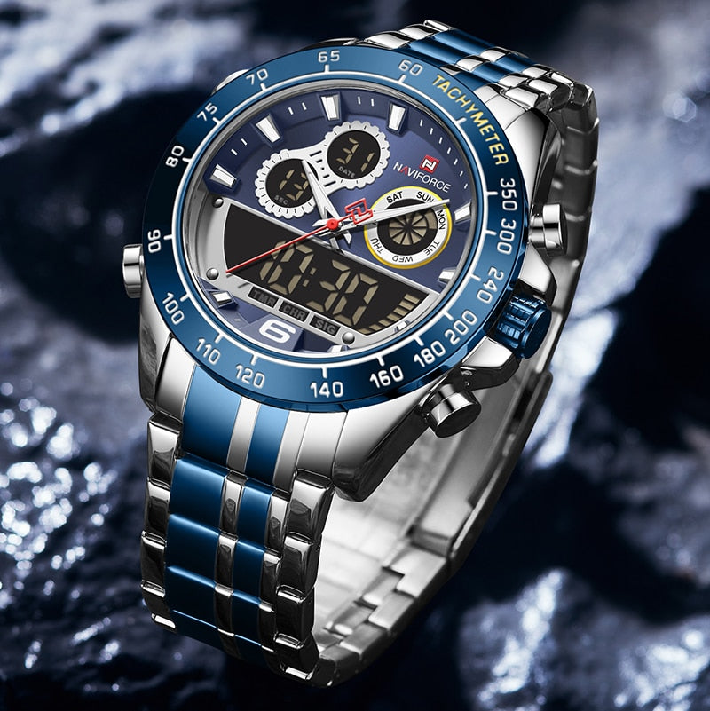 NAVIFORCE NF9188 Herren Sport-Chronograph 3BAR