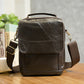 le'aokuu Herren Umhänge-Schultertasche Echtleder