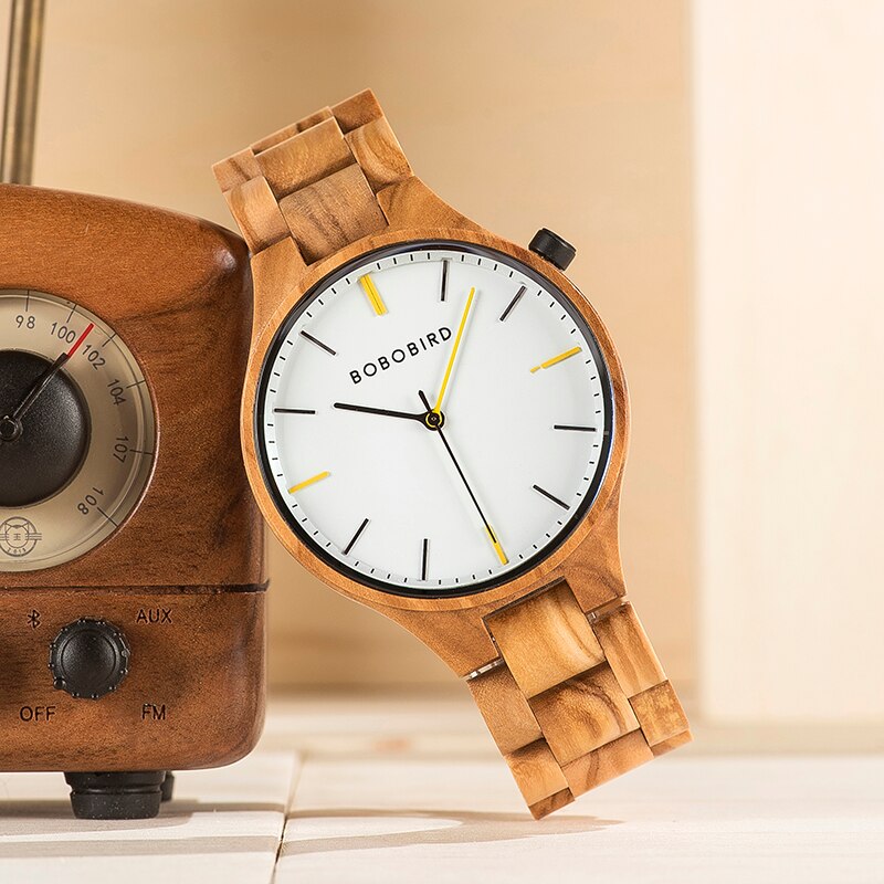 BOBO BIRD Holz Uhr 3ATM Hardlex