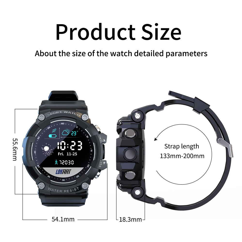 LOKMAT ATTACK 2 Sport Smart Watch Bluetooth 5ATM