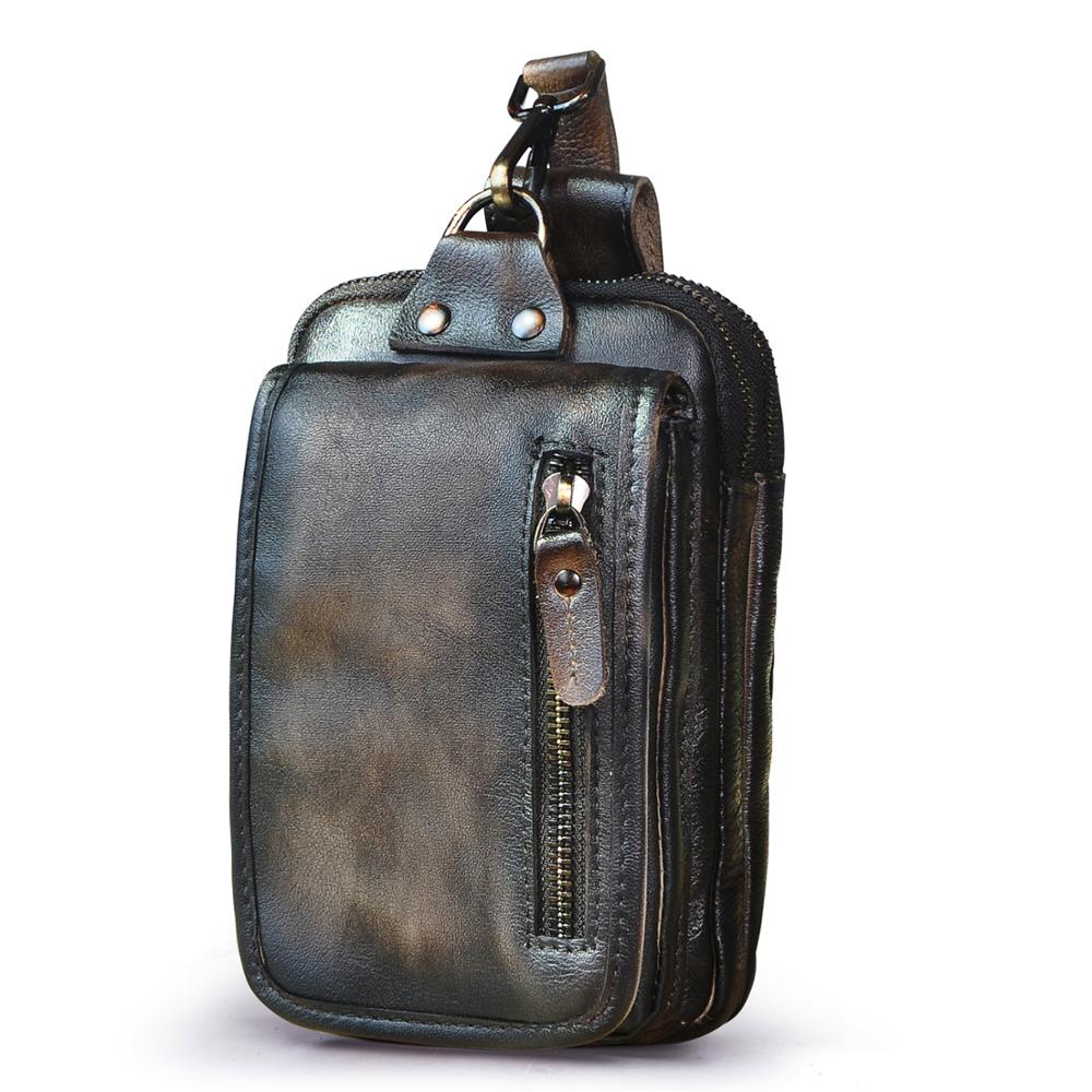 Hüft-Gürteltasche aus echtem Rindsleder