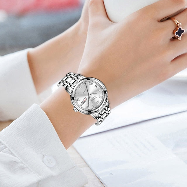 LIGE 9810 Damen Business Chronograph 3ATM