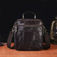 le'aokuu Herren Umhänge-Schultertasche Echtleder