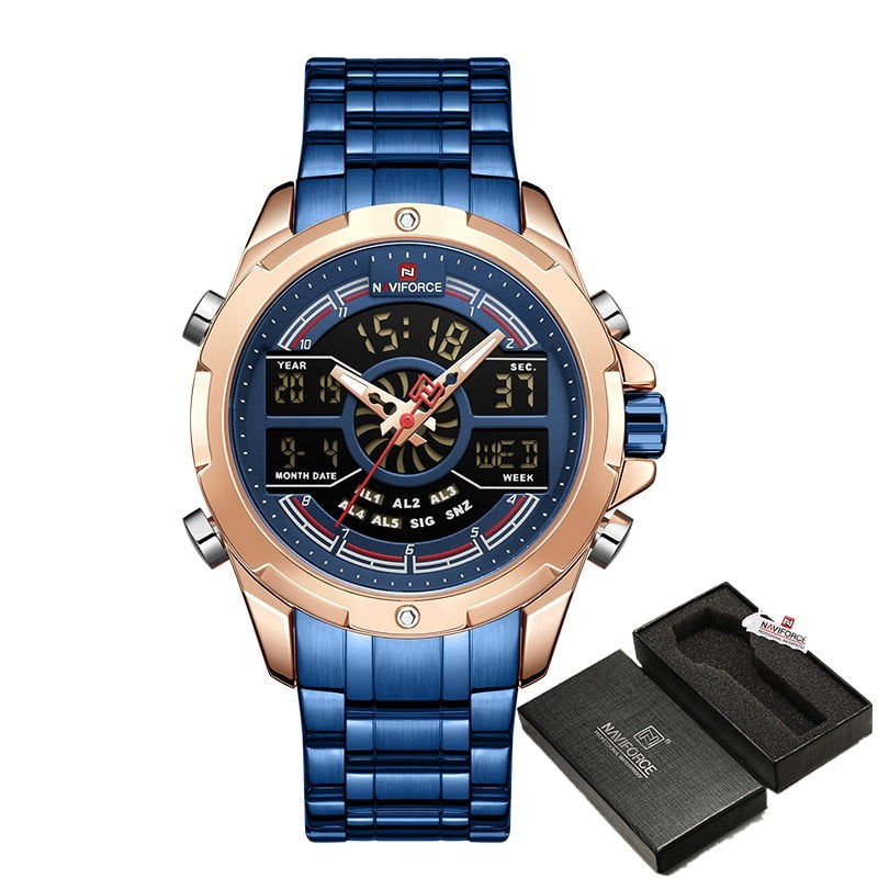 NAVIFORCE NF9170 Herren Militär Multifunktion Chronograph 3BAR