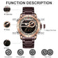 NAVIFORCE NF9163 Herren Militärchronograph 3BAR Edelstahl