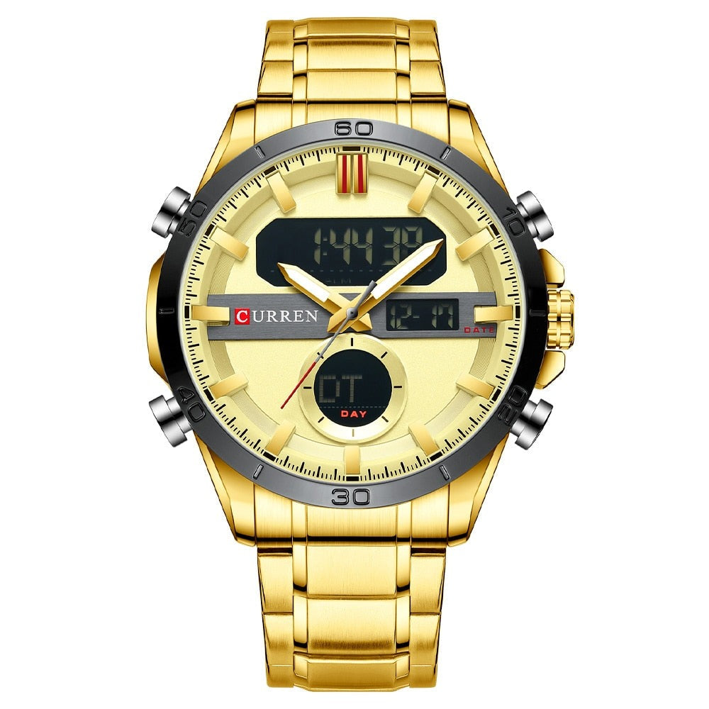 CURREN 8384 Herren Chronograph 3ATM Hardlex