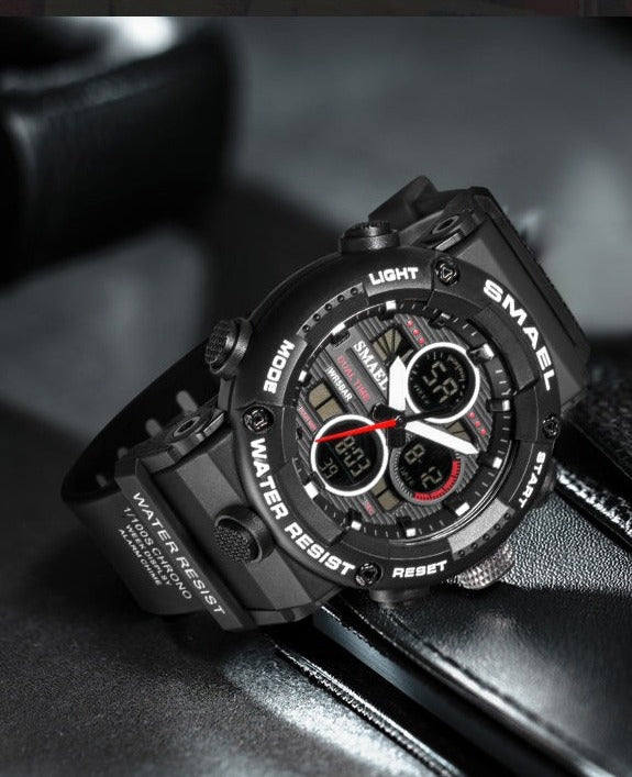 SMAEL SL-8038 Herren Sport Chronograph 5ATM Dualanzeige