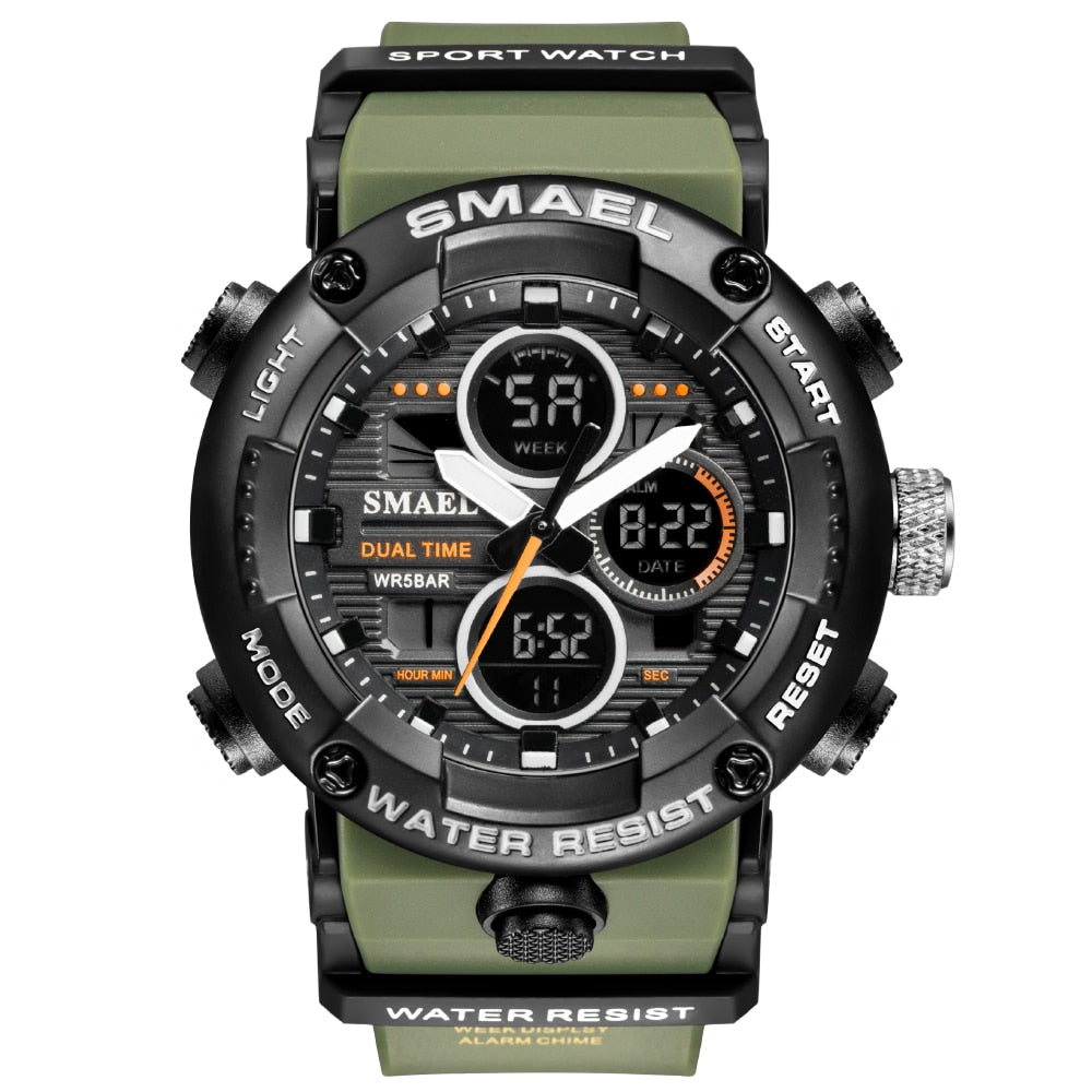 SMAEL SL-8038 Herren Sport Chronograph 5ATM Dualanzeige