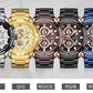 NAVIFORCE NF9165GG Herren Luxus Chronograph 3BAR Hardlex