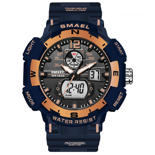 SMAEL SL-8045 Herren Sport-Chronograph 5ATM Dualanzeige