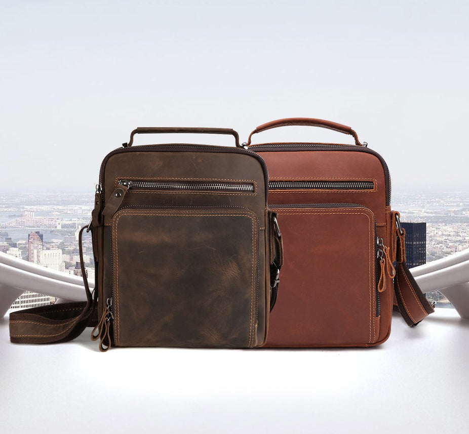 JOYIR Herren Leder Umhänge-Schultertasche