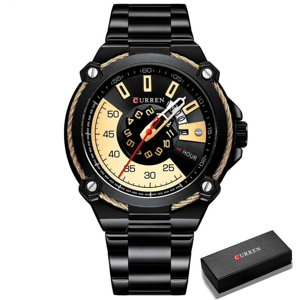 CURREN 8345 Designer Herren Uhr 3ATM
